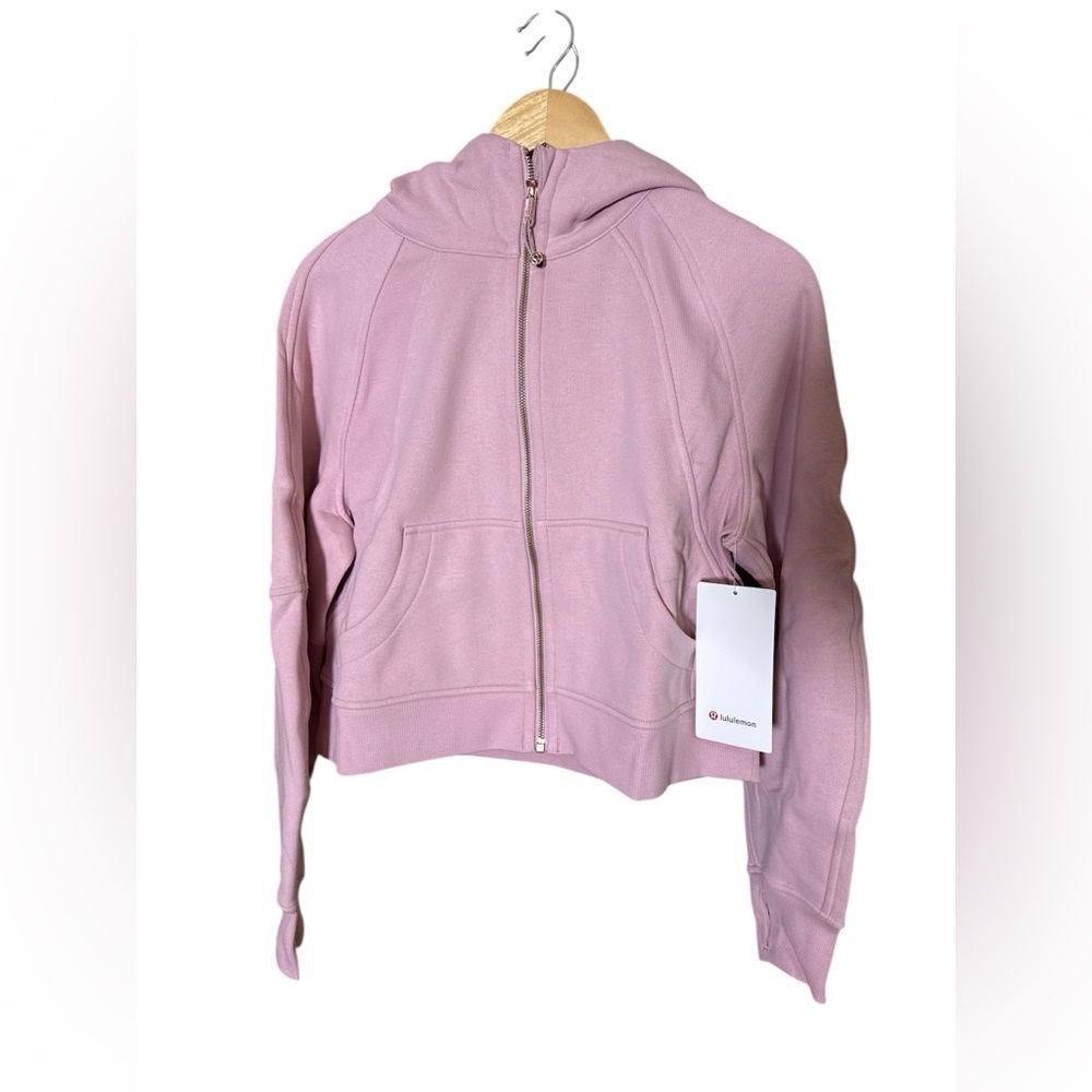 Lululemon Scuba Oversized Full-Zip Hoodie, xs/sm, NWT, Pink Haze/Rose Gold - Picture 5 of 7